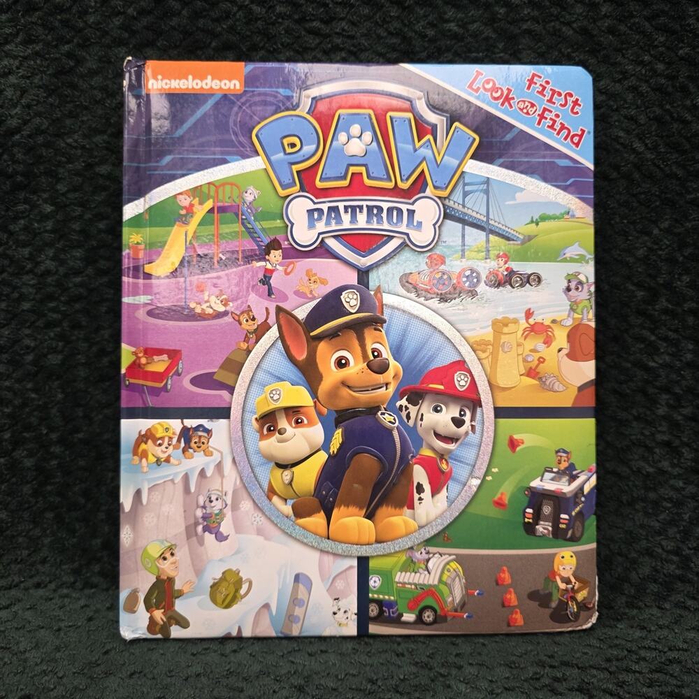 Paw Patrol First Look and Find Toddler Board Book Nickelodeon Phoenix Kids